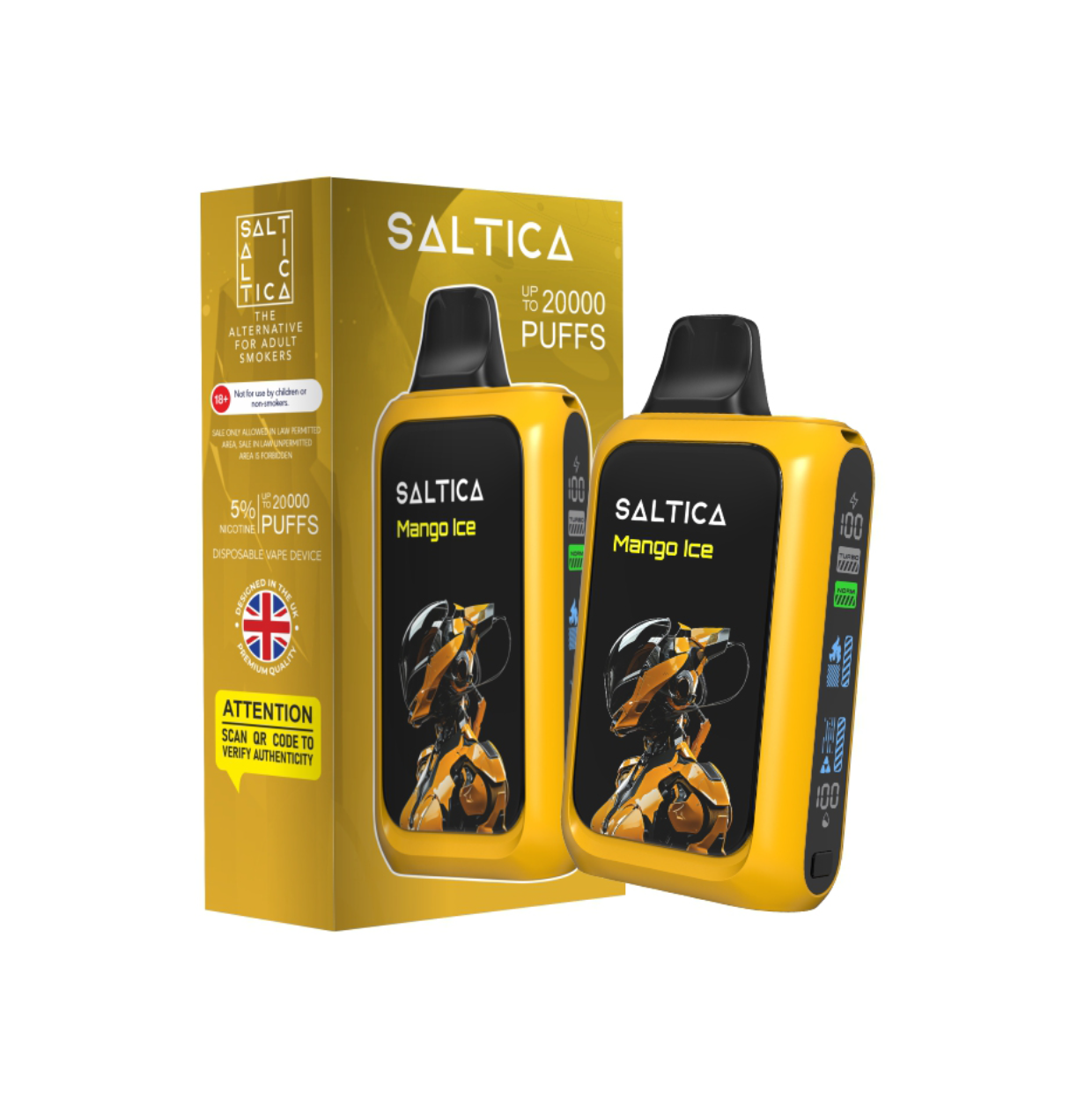 Saltica Cyber 20000 Mango Ice