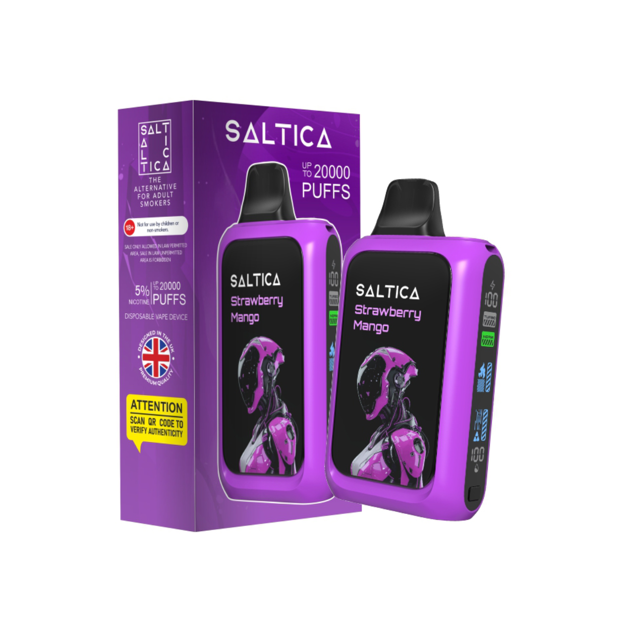 Saltica Cyber 20000 Strawberry Mango