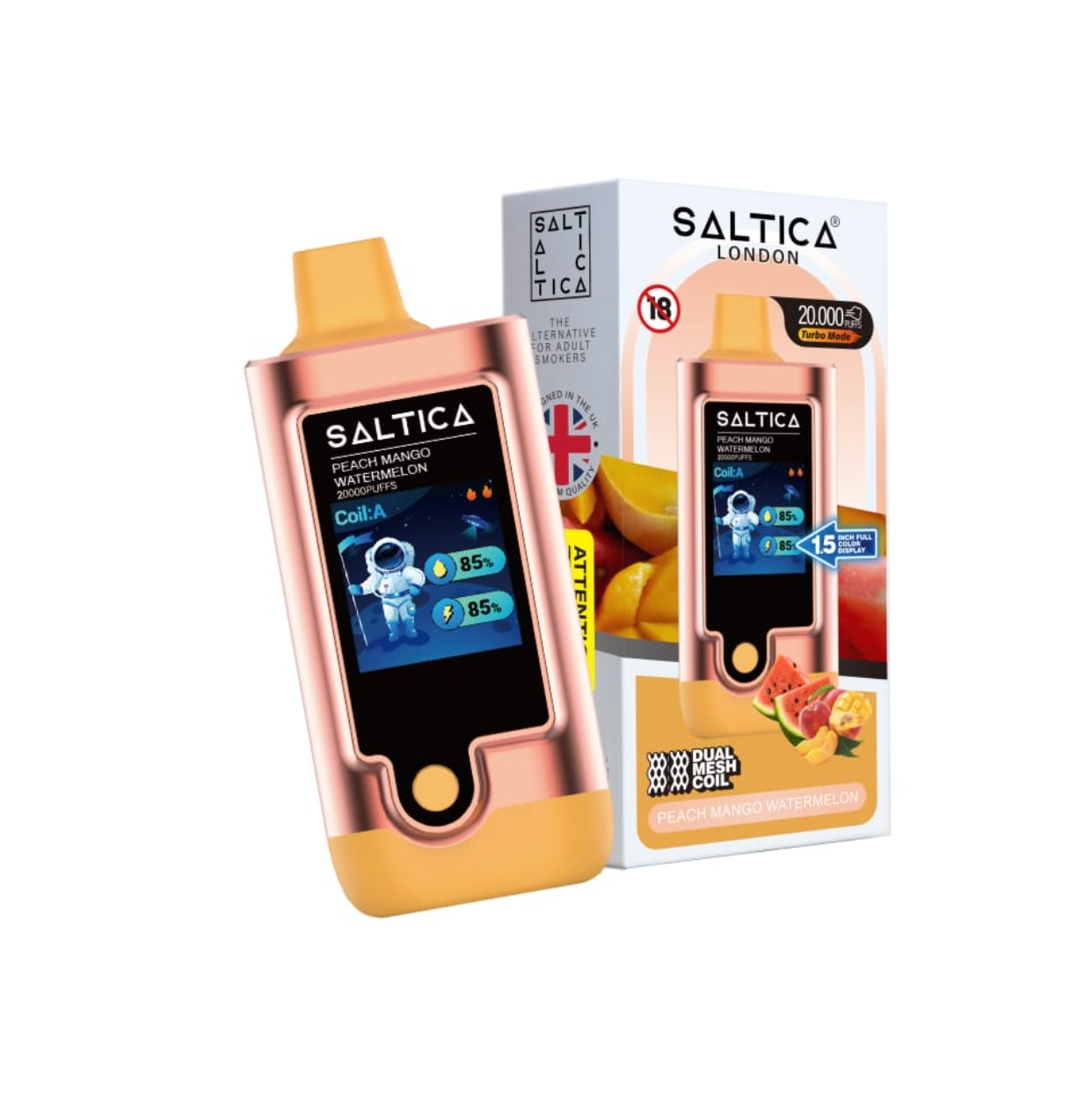 Saltica Digital 20000 Peach Mango Watermelon
