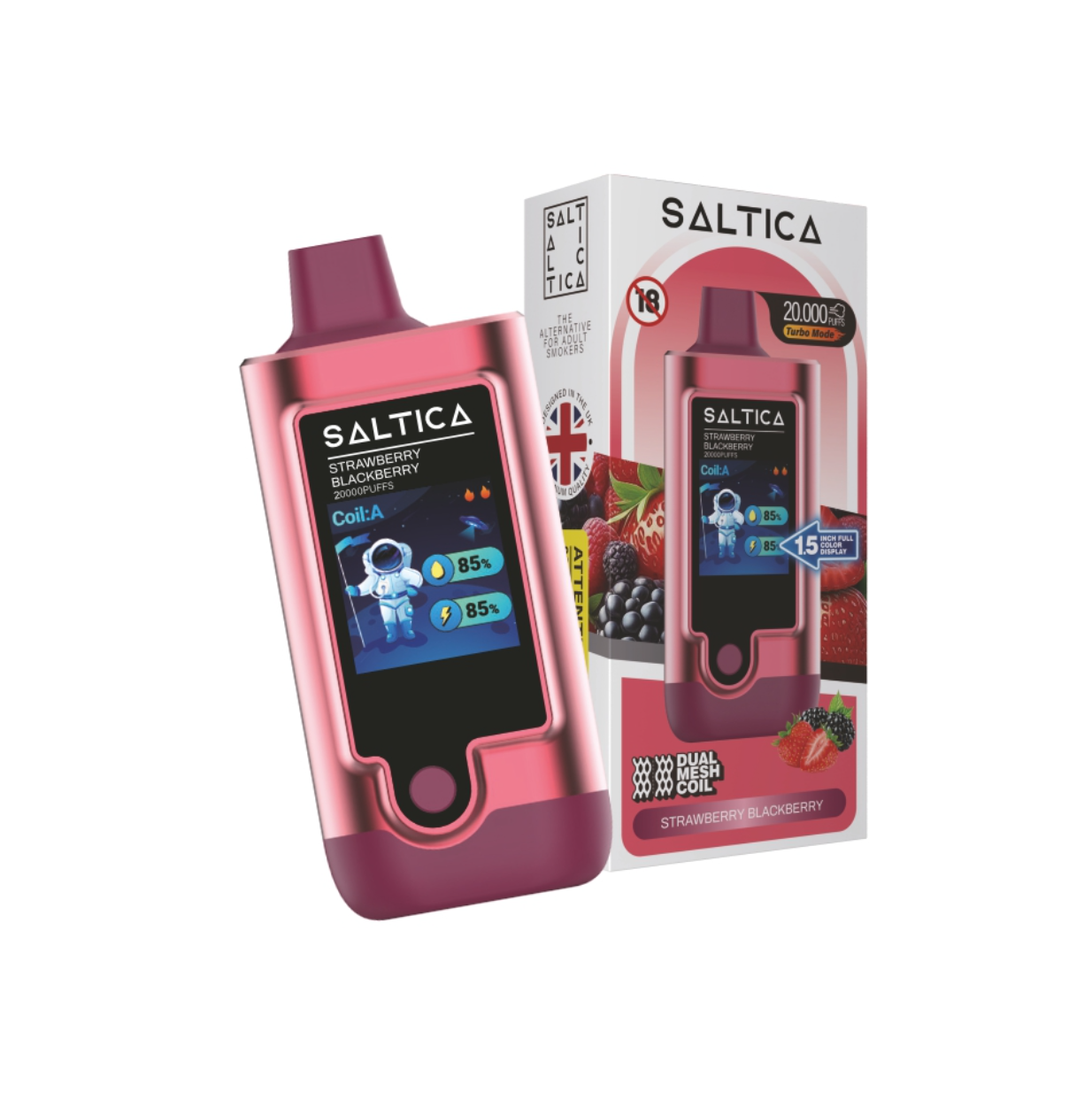 Saltica Digital 20000 Strawberry Blackberry