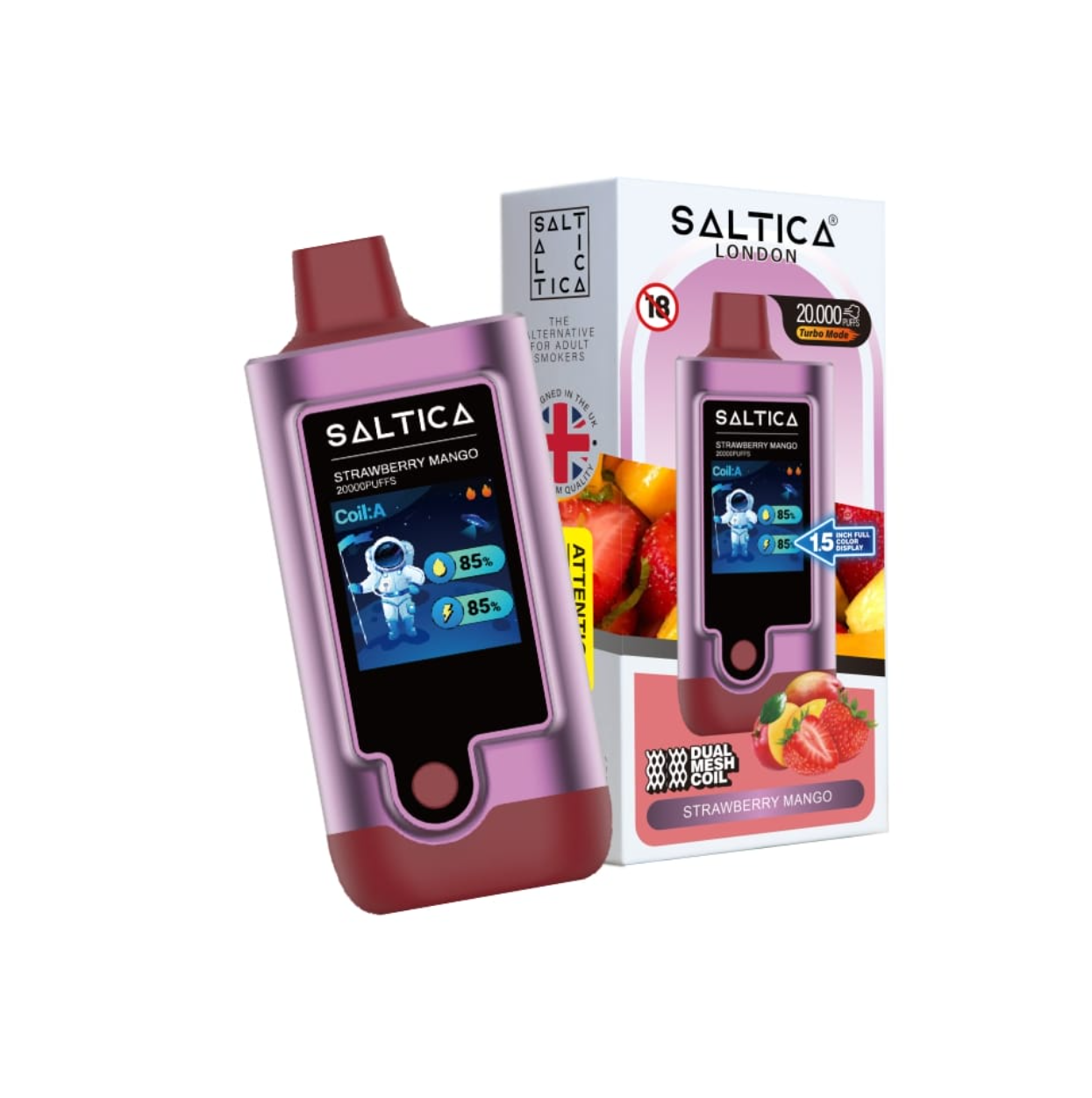 Saltica Digital 20000 Strawberry Mango