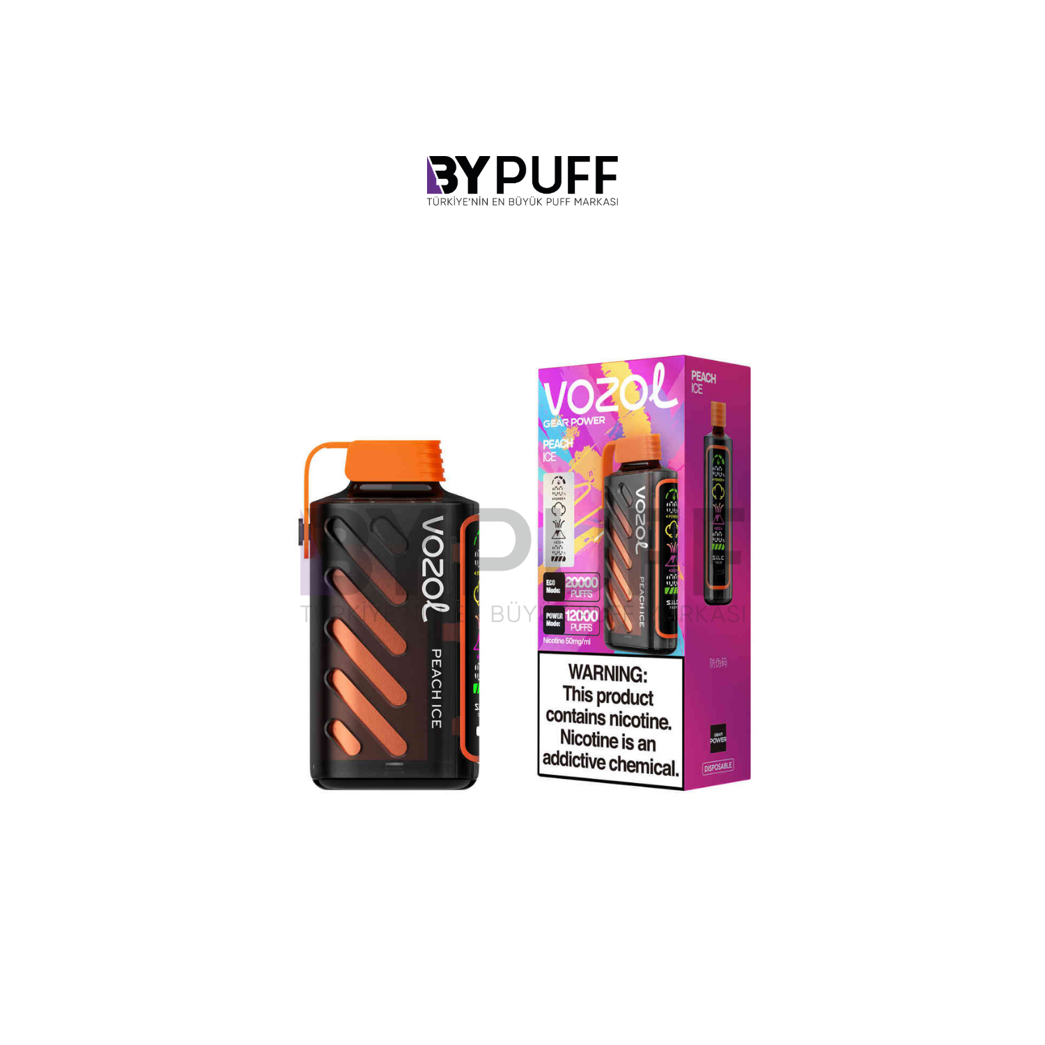 Vozol Gear Power 20000 Peach Ice